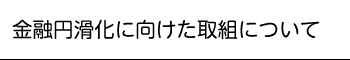 金融円滑化に向けた取組について